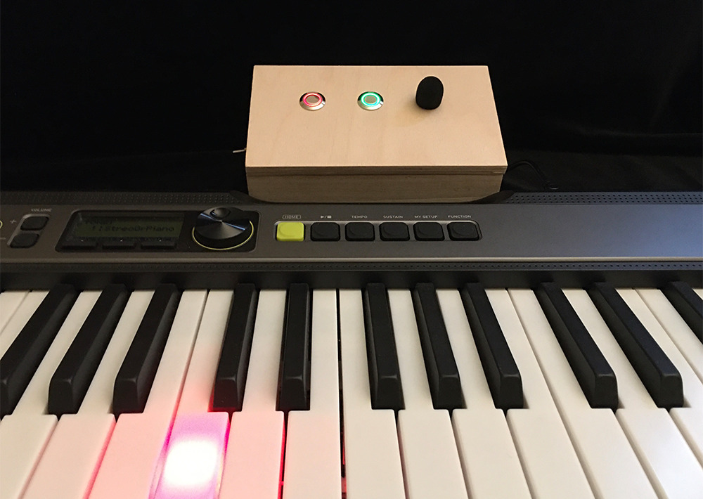 ViVo: Piano Learning Through Visualizing Vocalizations on a Lighted Keyboard